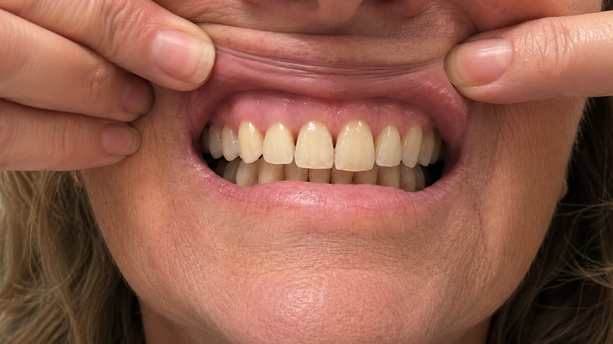 Day 45 · The gum line starts to climb